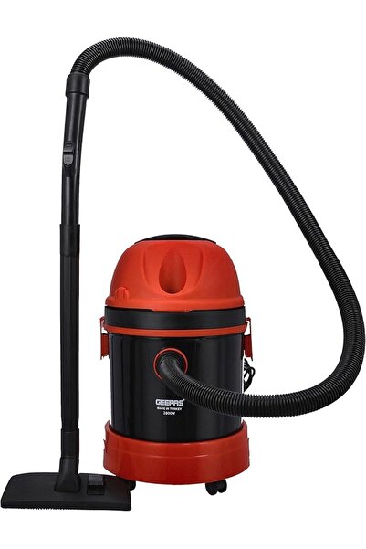 Geepas مكنسة كهربائية للتنظيف الجاف والرطب بقوة 2800 واط - سعة 20 لتر، قوة شف...