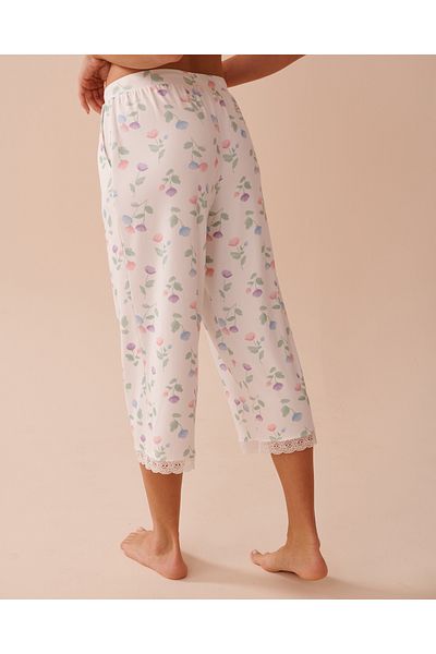La Vie en Rose Tulip Print Super Soft Capris