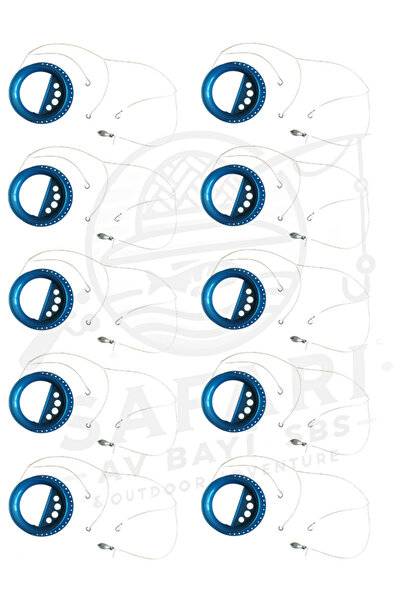 SAFARİ AV BAYİ SBS 3 İğneli Kurşunlu Dip Kasnak El Oltası - Deniz ve Göllerde Kullanılabilecek El Oltası