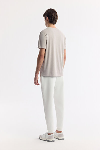 Avva Ανδρικό μπλουζάκι με λαιμόκοψη με στάμπα με απαλή αφή κανονική εφαρμογή A51Y1106