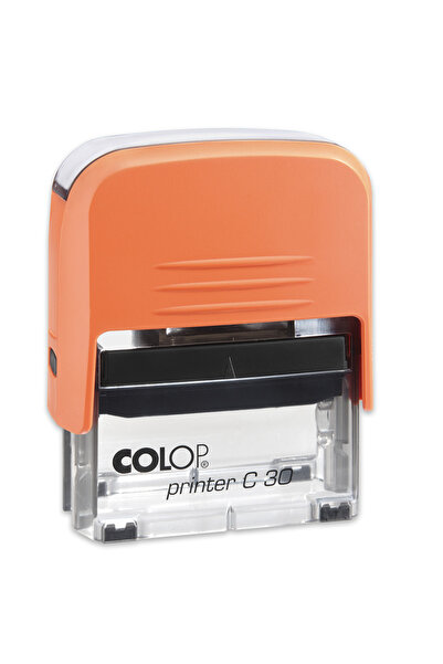 Colop PRINTER C30 TURUNCU KASA MAVİ KEÇE - 18X47MM