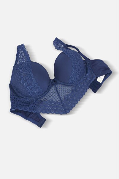 Wonna Kyle Dantelli Бюстгальтер - Без наповнювача, З кісточками - 6011 - Синій