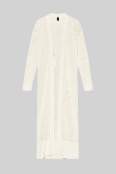 BOSS Fuzizi Kadın Hırka Beyaz