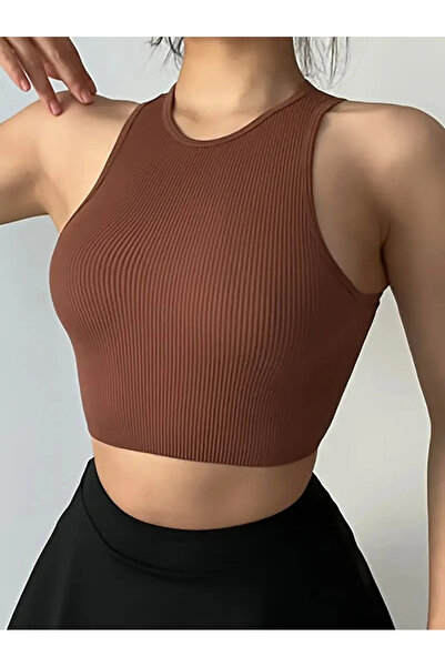 MANCY Women's Sleeveless Halter Neckline Breathable Cotton Bustier