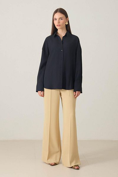 Setre Black Relaxed Fit Long Sleeve Shirt