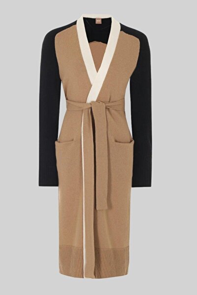 BOSS Kadın Yün Hırka Bej