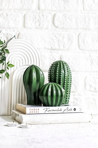 LALEZEN HOME Dekoratif Büyük Boy Beton Kaktüs