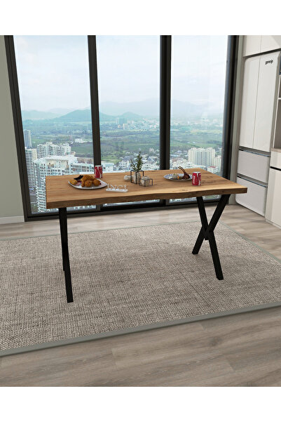 İnci MDF MASA KÜTÜK GÖRÜNÜMLÜ MDF MUTFAK SALON MASASI