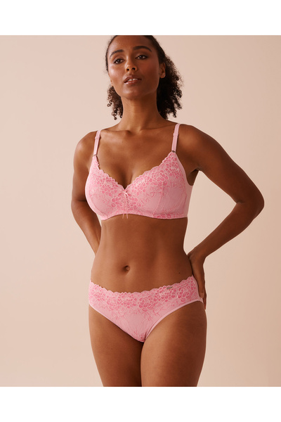 La Vie en Rose حمالة صدر لاسلكية مبطنة بشكل خفيف وظهر أنيق