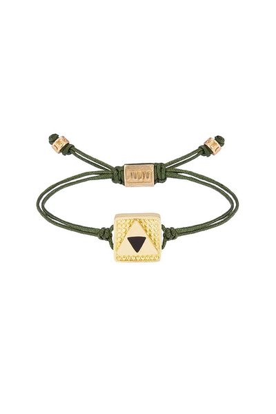Juju Rope Bracelet with Triangle Enamel in the Middle