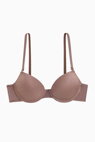 Wonna Luna Micro σουτιέν με αφαιρούμενο λουράκι - Soft Push Up, Semi-Filled - Basic - 2533 - Bronze Brown