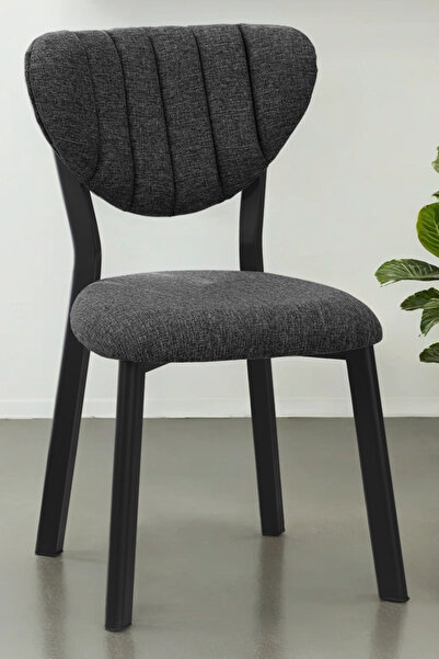 Armens Life Mobilya, Lojistik & Elektronik Ticaret Elma Keten Mutfak Sandalyesi Yemek Odası Kafe Restoran Sandalye Silinebilir - Füme