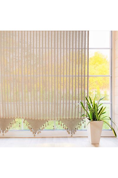 Buldan Concept Buldan Striped Tulle Curtain