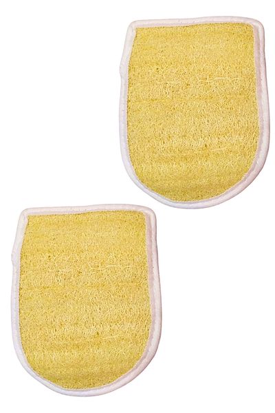 Newleaf 2 Pieces Bath Hammam Body Scrub Purifying Washcloth Effective on Ingrown and Comodons