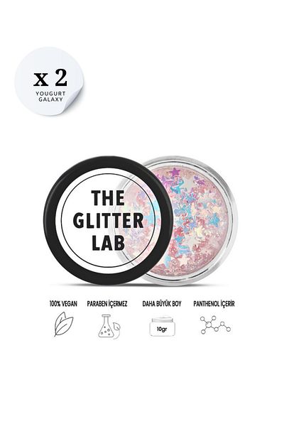 The Glitter Lab 2 Pieces Yougurt Galaxy Glitter – Advantageous Package