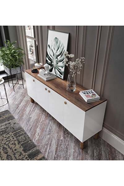 WENCE Işık Çok Amaçlı Bohem Konsol, Bohem Salon Mobilyası - Tamamı 1. Kalite Mdf