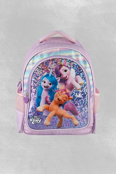 MY LITTLE PONY Children's Printed Licensed Multi-Compartment Zippered School Backpack