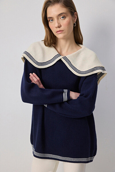 Touché Privé GENİŞ YAKA TRİKO KAZAK