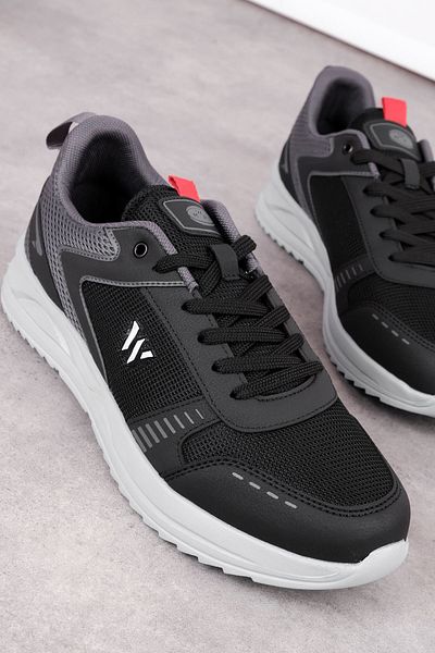 Lal Shoes & Bags Moni Men's Lace-Up Sneakers-Fume