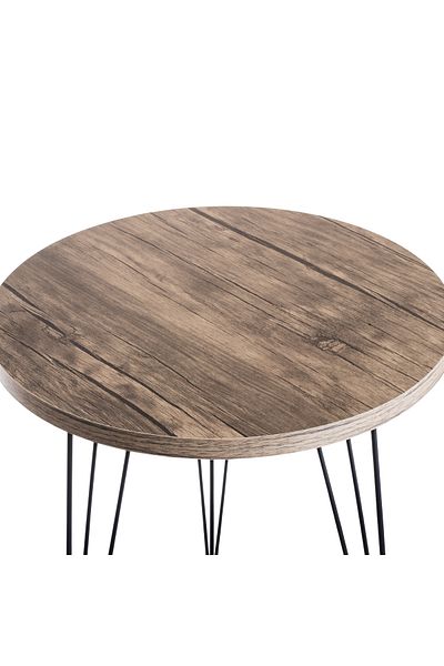 HIC Serving Coffee Tables Set Of 3 Pieces 34cm Wooden