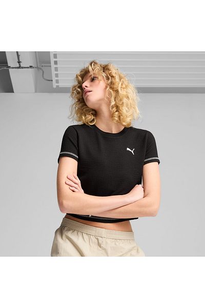 Puma Γυναικείο μαύρο μπλουζάκι Dare To (629806-01)