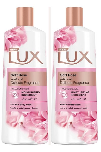 LUX Soft Rose Shower Gel 500 ml X 2