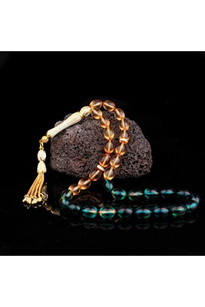 vogutima الزركون حجر الفضة شرابة ضعف اللون النار العنبر مسبحة الصلاة