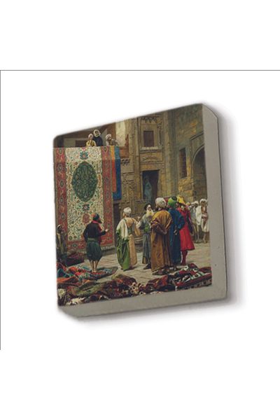 Sadrazam Magnet de piatră naturală imprimat oficial pentru covor Trader 5x5 Krt-128