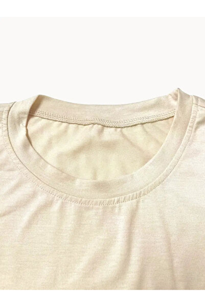 PENTHİLUS Ανοιξιάτικο φθινόπωρο με μοτίβο αγάπης με στάμπα με στρογγυλή λαιμόκοψη κοντομάνικο μπλουζάκι