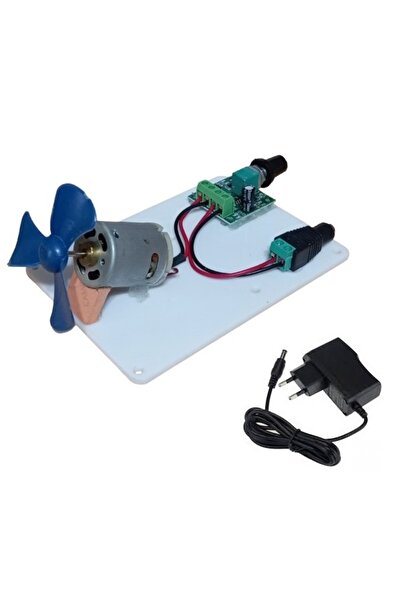 Dinoboo Pervaneli Motor Hızı Ayarlanabilen Adaptörlü Öğrenci Deney Devresi