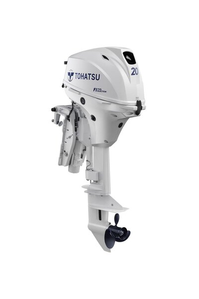 OCEANMARİNE Tohatsu MFS 20 EW EPTL Uzun Şaft  Marşlı Trimli Beyaz 4 Zamanlı Deniz Motoru