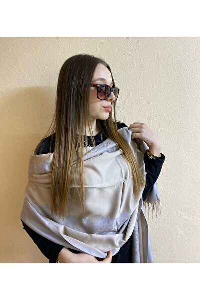 sema aksesuar Γυναικείο σάλι από βισκόζη ζακάρ με σχέδιο λουλουδιών - με φούντες - Δώρο για την Ημέρα της Γυναίκας - Δώρο