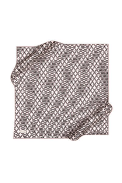 Pierre Cardin Eșarfă din satin creponat Pierre Cardin cu model logo