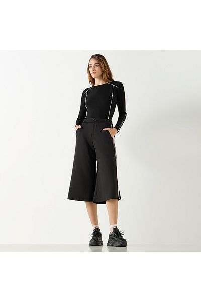 2Xtremz Ribbed Sweater With Piping Detail And Long Sleeves