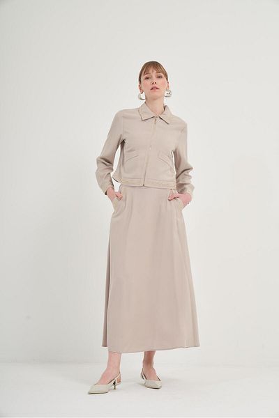 FTZ WOMEN Women's Skirt Suit Stone 31049