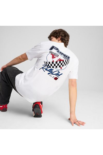 Puma Ανδρικό λευκό μπλουζάκι Graphics ( 629637 -02)