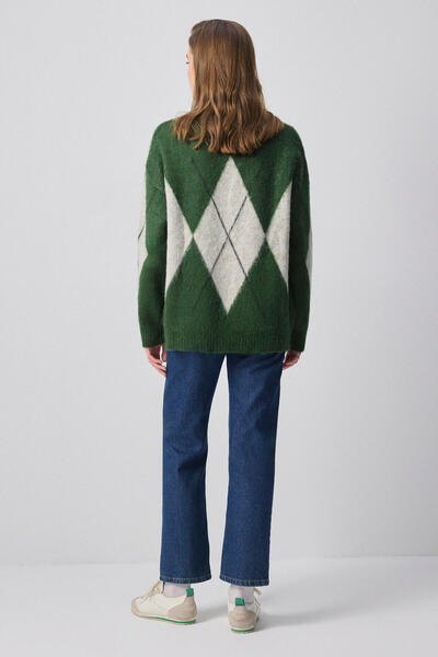 Touché Privé Diamond Patterned Knitwear Sweater