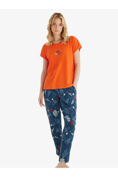 Blackspade Orange Women's Pajama Set 51849