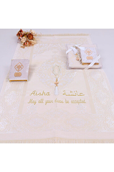 Happy times favors Kişiselleştirilmiş İsme Özel Seccade, Kuran, Tesbih, Hediy...