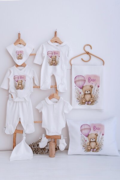 Lilabio Bebe Yaka İsme Özel Delux 12li Hastane Çıkışı Ayıcık