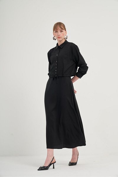FTZ WOMEN Set Tansel cu fuste pentru damă, negru 31007