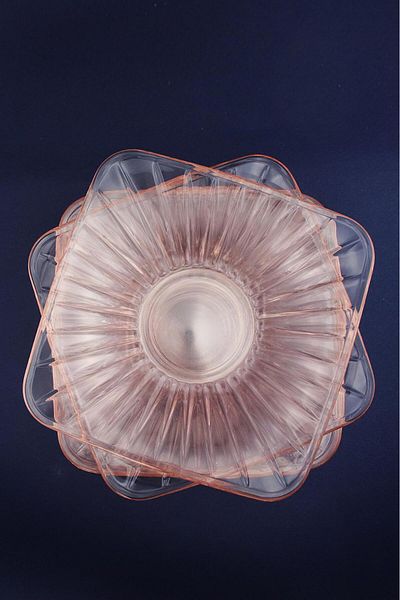 Paşabahçe Set of 6 Glass Design Tea Plates