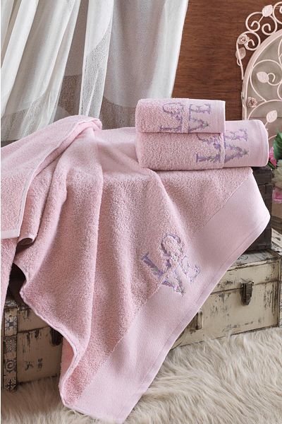 Ellia Soft 100% Βαμβακερή Αγάπη |   Σετ Τουρκικού Μπάνιου 3 τεμαχίων |   Σετ πετσετών μπάνιου πολυτελείας