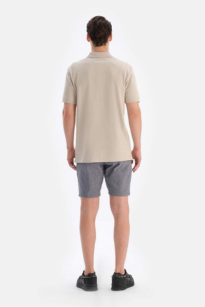 Dagi Marineblaue gewebte Shorts
