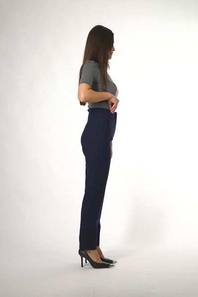 ABBRA Women's Front Flare Trousers