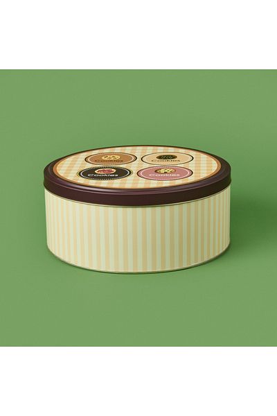 Sarkap Cookie Metal Box - Colorful - 22 cm