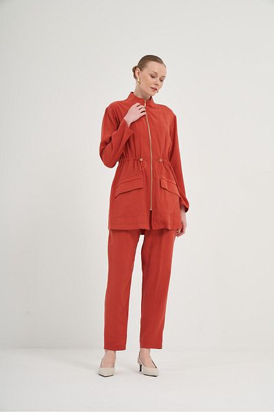 FTZ WOMEN Modal Trousers Suit - Copper 31012