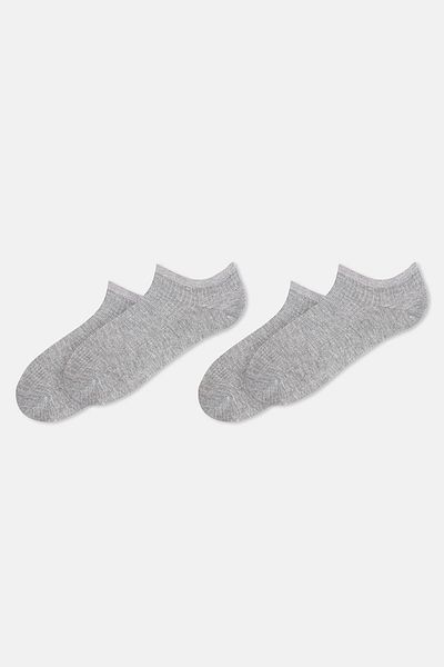 Dagi Gray Men's 2-Piece Bamboo Booties Socks