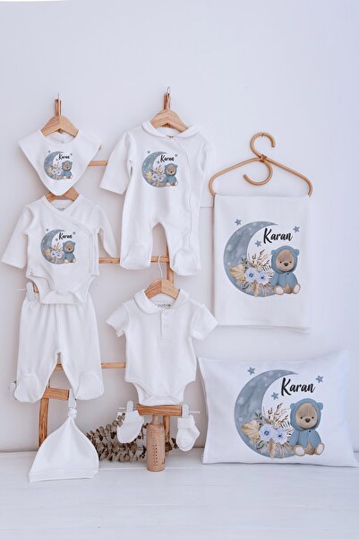 Lilabio Bebe Yaka İsme Özel Delux 12li Hastane Çıkışı Ayıcık