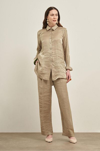 FTZ WOMEN Women's Shiny Modal Suit Çağla 31002